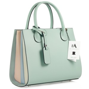 Geanta dama din piele naturala DiAmanti Franca Verde Deschis Menta Geanta dama din piele naturala DiAmanti Franca Verde Deschis Menta